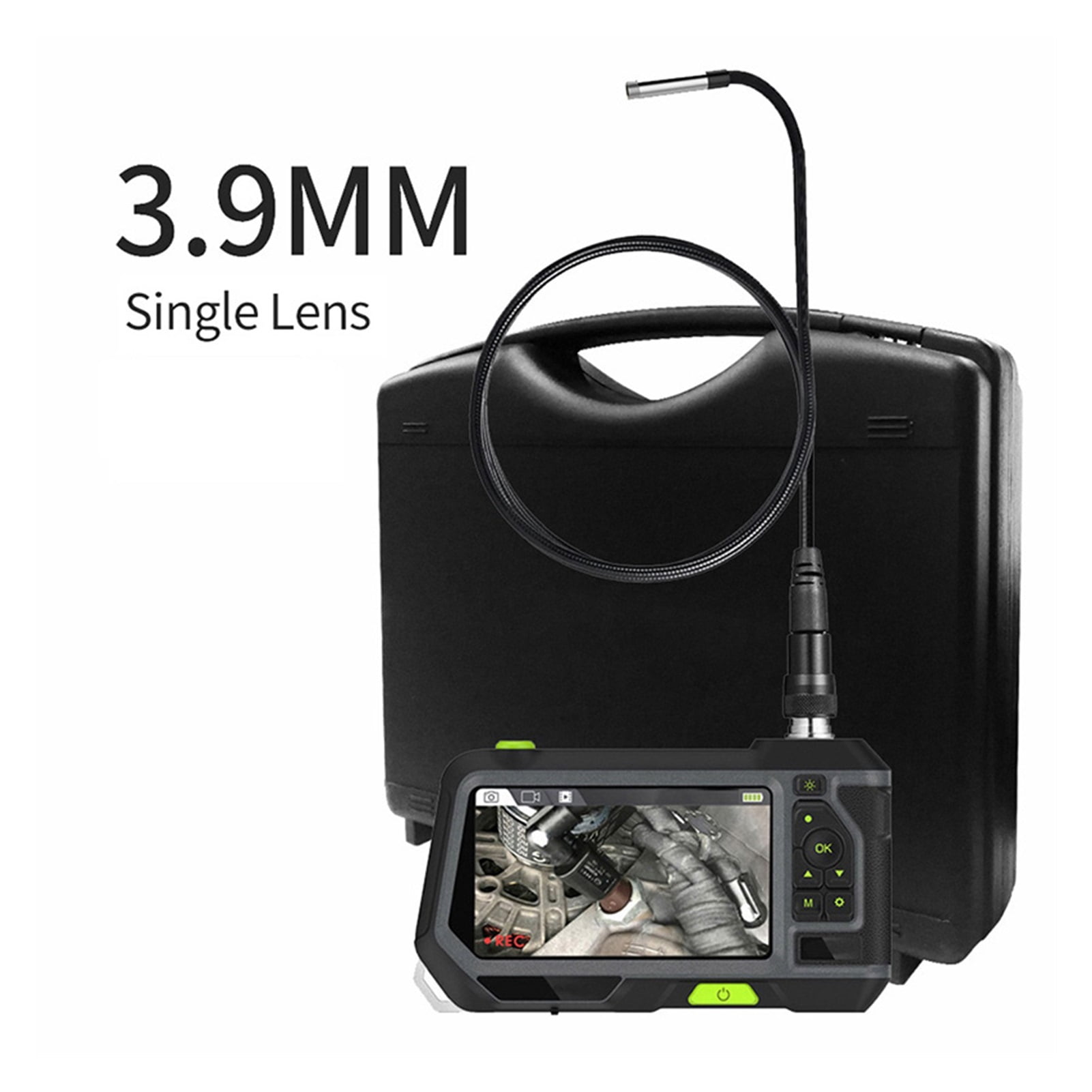 Dual Lens Endoscope Camera With 5-Inch IPS LCD Monitor Industrial Waterproof Borescope Inspection Camera With 6 LED Toolbox ,Various Applicable