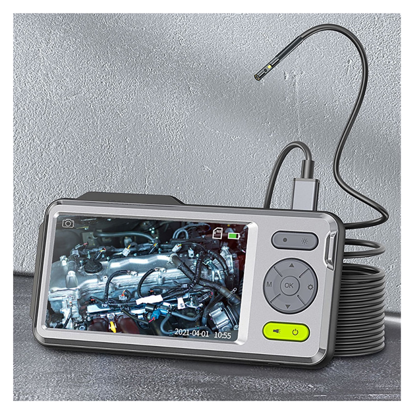 Dual Lens Endoscope With 5" Monitor NTS500B Industrial Waterproof Borescope Inspection Camera With 32GB Card Carrying Case ,Various Applicable
