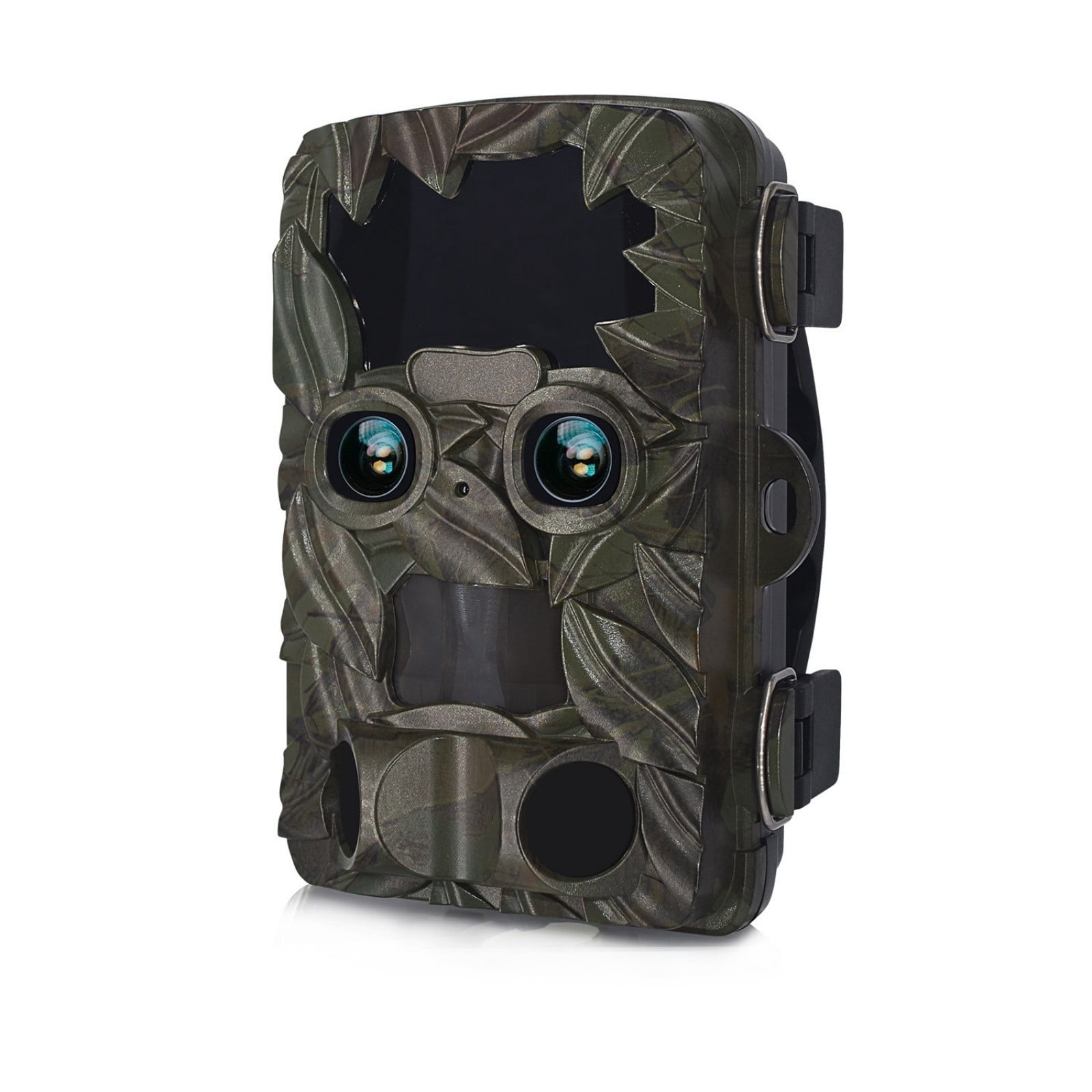 Dual Lens Trail Camera with Infrared Night Vision, Motion Activated Game Camera with 4K Video, Fast Trigger & IP66 Waterproof, Wildlife Camera for Outdoor Use