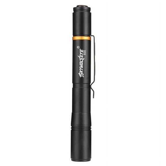 Dual Light Source LED Pen Flashlight, White and Yellow Light Modes, IPX4 Waterproof Aluminum Alloy Torch for Exam, for Camping, Hiking, Portable