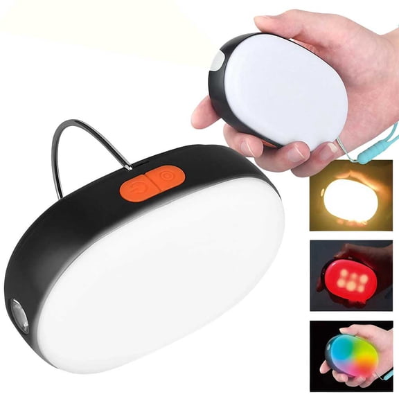 Dual Light Source Outdoor Emergency LED Flashlight - USB Rechargeable with Phone Power, Side Ambient Light and Warning Light - Perfect for Camping, Hiking and Emergencies