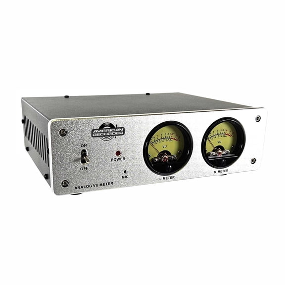Dual Line Level Stereo Analog VU Meters