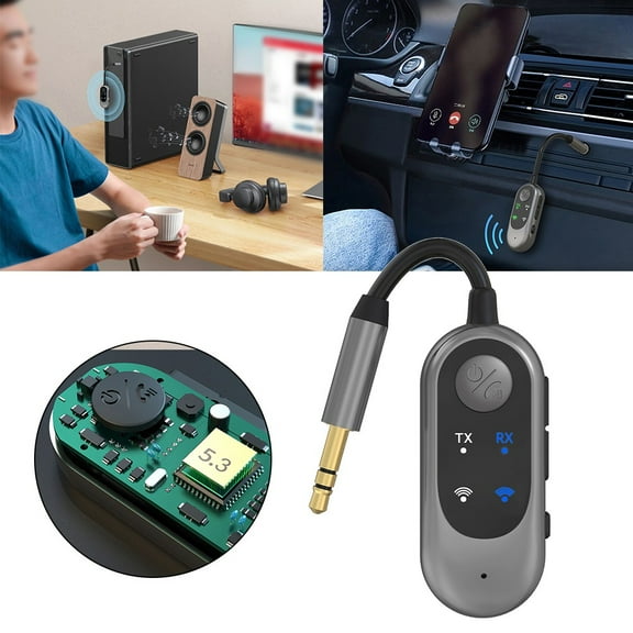 Dual Link Audio 2 In 1 Audio Player 3.5Mm Aux Connection Built-In Microphone Dual Device Connection Fast Charging