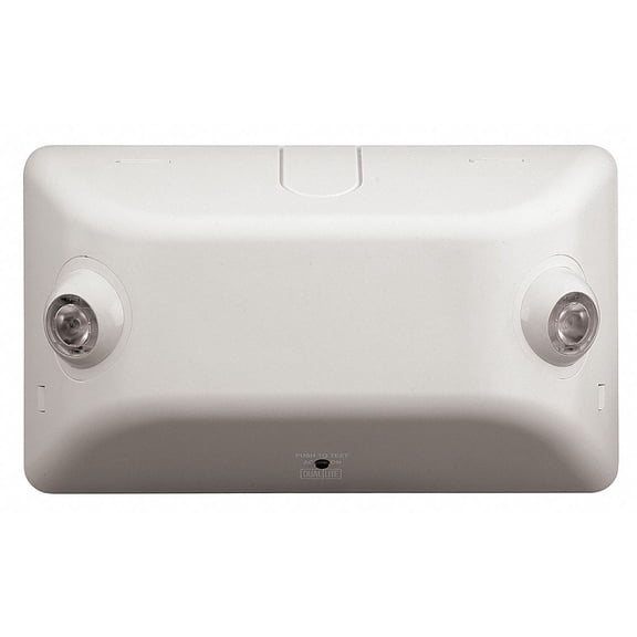 Dual-Lite Emrg Lght,Plst,Nick-Mtl Hydr,2W,LED EV4D