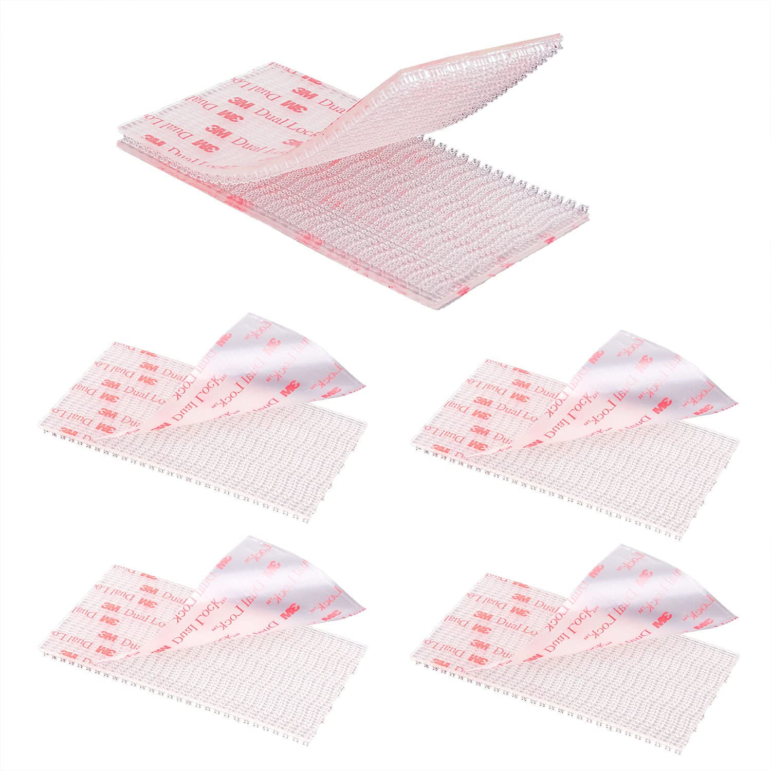 Dual Lock Fastener 2in x 4in 4pcs Reclosable Interlocking Tape EZ Pass ...