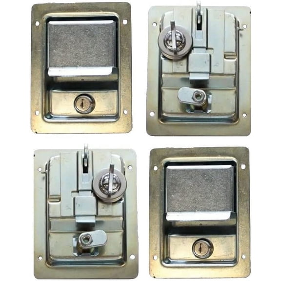 Dual Locking Handles- Set of 4- Interior/Exterior- Fits Military Humvee- Unpainted