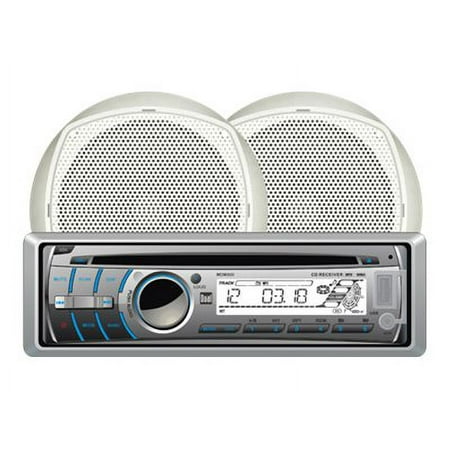 Dual MCP300 - Marine - CD receiver - in-dash - Single-DIN - 60 Watts x 4 - with two 6.5" speakers