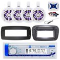 thumbnail interactive-video image 1 of Pyle Single DIN Bluetooth Marine Stereo Receiver With 2x 5.25" 100W Speakers (White) 1 of 3