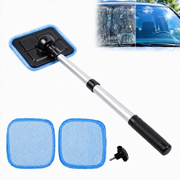 Dual Magnetic Car Windshield Cleaner Auto Glass Cleaning Kit, Double Sided, Streak-Free, Car Windshields & Glass Cleaning Kit