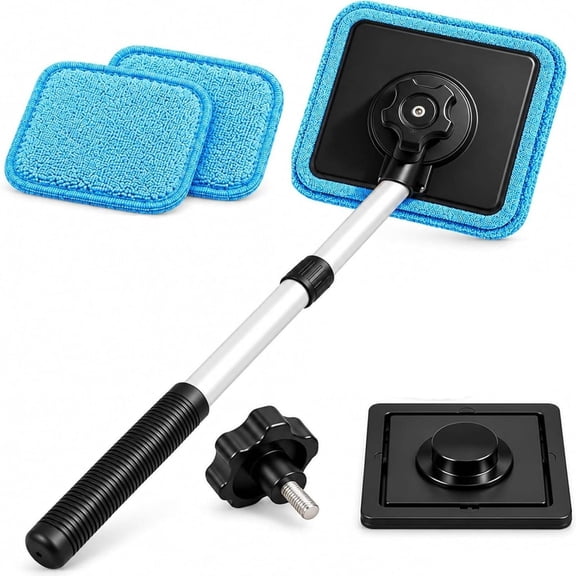 Dual Magnetic Car Windshield Cleaner, Double Sided (2PCS) Streak-Free Auto Glass Tool, Technology, Window Cleaning Kit for Interior & Exterior