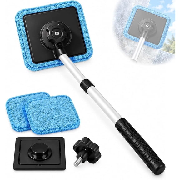 Dual Magnetic Car Windshield Cleaner, Double-Sided Window Cleaning Tool, Streak-Free Auto Glass Cleaner for Car Windshields & Windows
