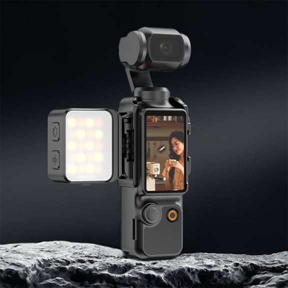 Dual Magnetic LED Fill Light Kit for DJI Osmo Pocket 3, IPX4 Waterproof 3-Color Video Lights, Adjustable Brightness Vlogging Lighting Set (2 Pack)