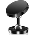 thumbnail image 1 of Dual Magnetic Phone Mount Holder, Universal Hands-Free Phone Holder for Gym with 360 Degree Angle Adjustable, Strong Magnet Compact Size for Recording and Videos While Working Out, 38mm Black, 1 of 5
