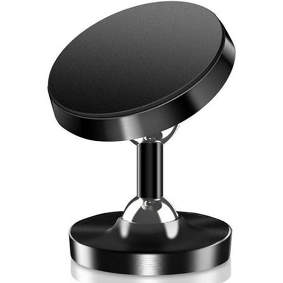 Dual Magnetic Phone Mount Holder, Universal Hands-Free Phone Holder for Gym with 360 Degree Angle Adjustable, Strong Magnet Compact Size for Recording and Videos While Working Out, 38mm Black