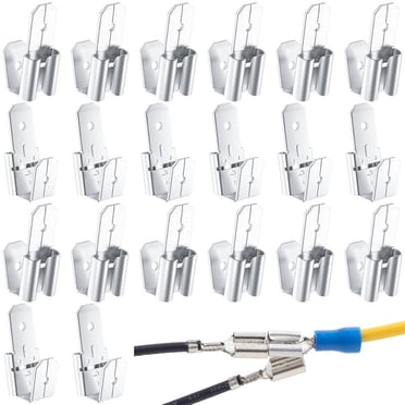 10 Pack MOLEX Double Male Piggyback QD Adapter Terminals - 1/4" .250 X .032 Tab