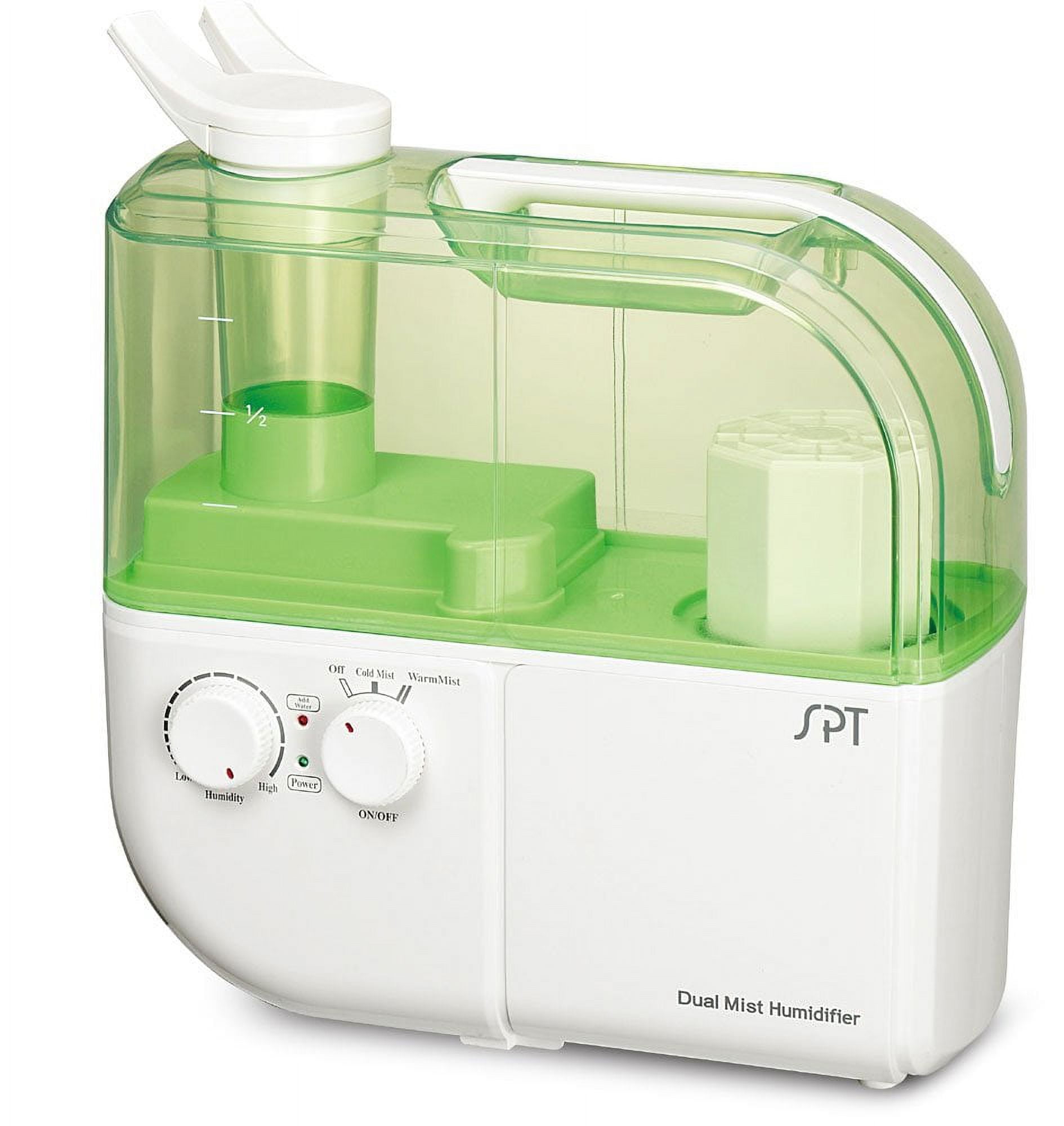 Dual-Mist Ultrasonic Humidifier (Warm/Cool) - Green