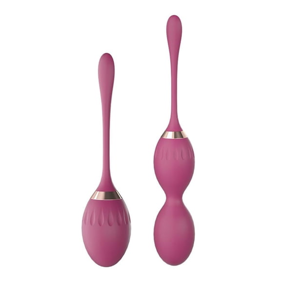 Dual Mode Kegel Exercise Trainer Set With Single And Double Balls ABS Silicone Material For Women