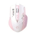 thumbnail image 1 of Dual-Mode Wireless Mouse: Bluetooth + 2.4G, 6 DPI Adjustable, ABS Construction, Type-C Fast Charging, Silent Clicks, Battery Indicator, USB Receiver Included, 1 of 7