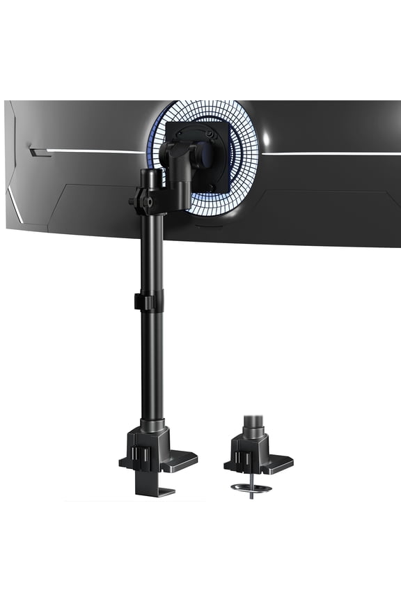 Monitor-Arm Ultrawide Heavy Duty 24-57'' - Aluminum Single Monitor Mount Holds up to 59.4lbs, Adjustable Desk Mount Stand, VESA75/100/200mm, Black