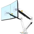 thumbnail image 1 of Dual Monitor Desk Mount Stand Full Motion Swivel Computer Monitor Arm Fits 2 Screens up to 32'' with Load Capacity 6.6~26.4lbs for Each Monitor G75-W, 1 of 5