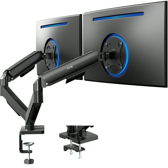 Dual Monitor Mechanical Spring Desk Mount Stand | Fits Screens up to 32"