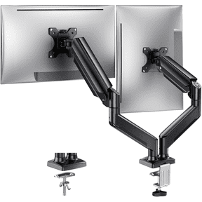 Dual Monitor Mount Stand for 13-32 inch Screens, 360° Heavy Duty Adjustable Arm Desk Mount with Tilt, Swivel, Rotation, Holds Up to 22lbs per Monitor Arm