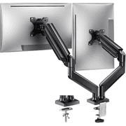 Dual Monitor Mount Stand for 13-32 inch Screens, 360° Heavy Duty Adjustable Arm Desk Mount with Tilt, Swivel, Rotation, Holds Up to 22lbs per Monitor Arm