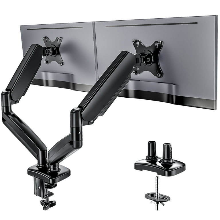 EDX Dual Monitor Stand for Curved Desktop, Adjustable Spring Mount 