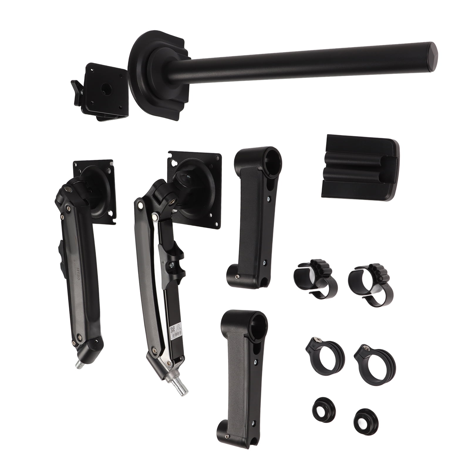 Dual Monitor Stand Mount, Monitor Desk Mount Double Gas Spring Arm With A C Clamp And Grommet