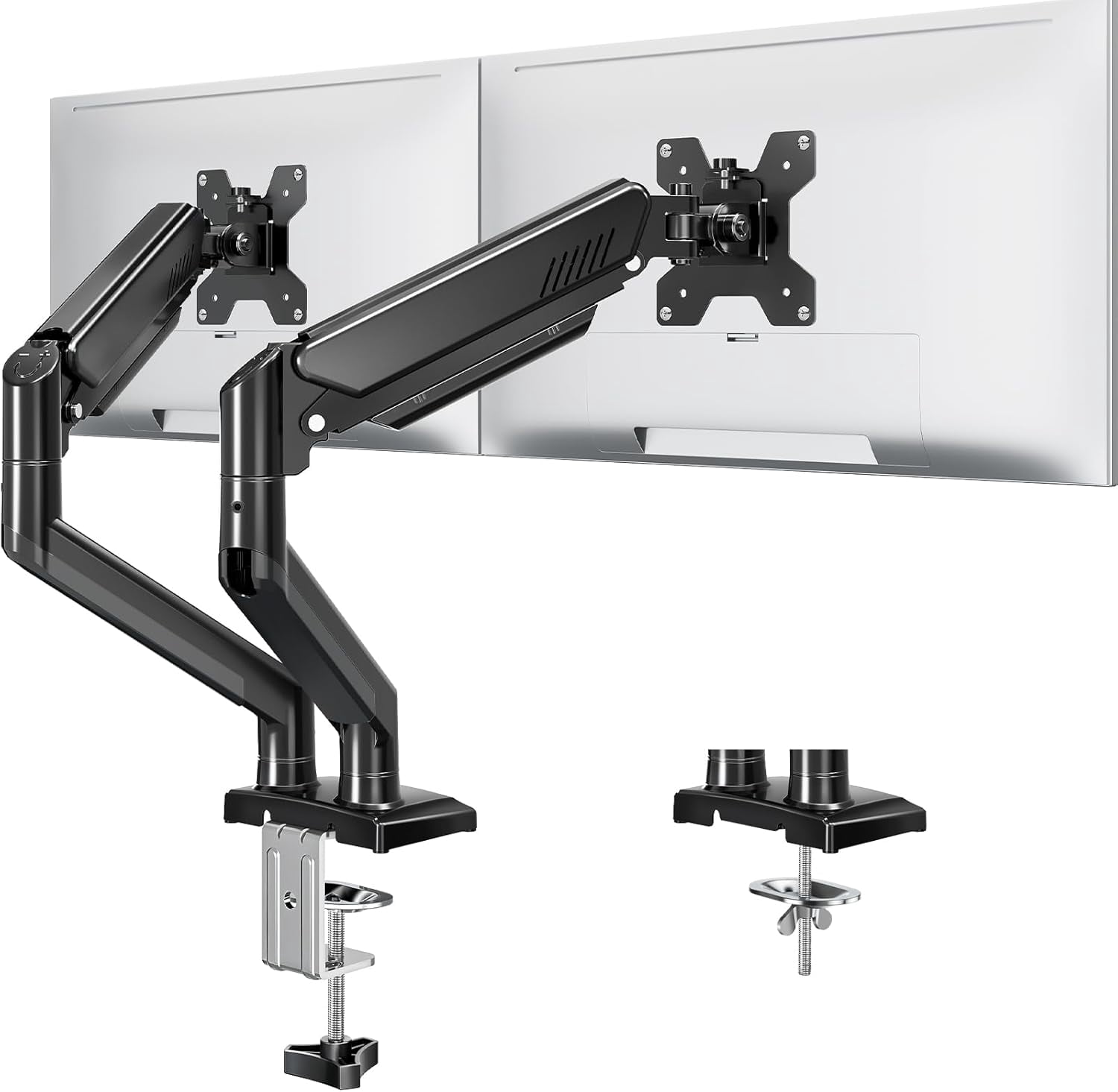 Dual Monitor Stand fits up to 32 inch, 4.4-22 lbs Computer Screens ...