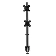 thumbnail image 1 of Dual Monitor Vertical Desk Mount Stand, Fits 13"-27" LED LCD Screens, Heavy Duty VESA Bracket, Adjustable Tilt Swivel Rotation, Stacked Computer Display Holder for Office, Home, Gaming Setup, 1 of 3