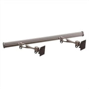 Dual Monitor Wall Mount - Black - Adjustable Single Arm - Ergonomic Design