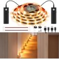 Dual Motion Activated Led Strip Light,Rechargeable 16.4Ft Light Strip