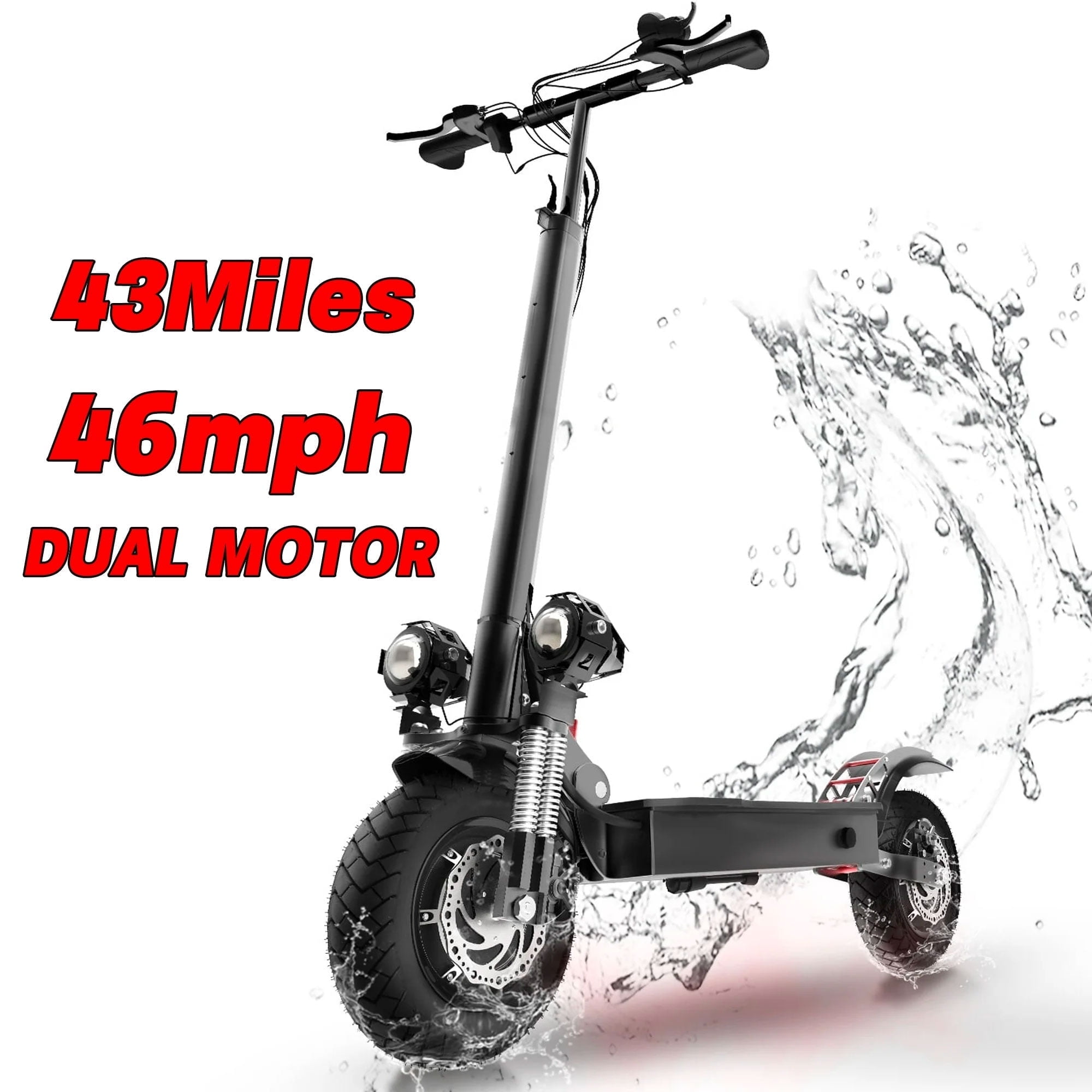 Mebike GX700 Dual Motor Electric Scooter for Adults ,3200W 60V ,46MPH & 43Miles Foldable E Scooter