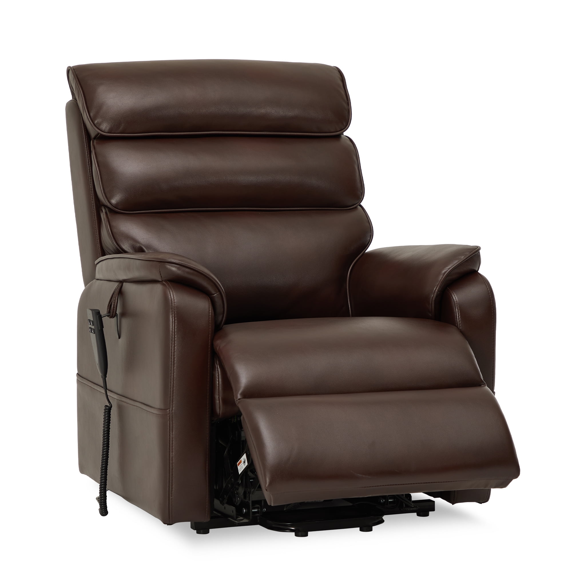 Dual Motor Lift Recliner with Massage Heating Black Faux Leather 9188 Walmart