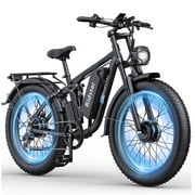 Dual Motor PEAK 3000W Electric Bike for Adults,31mph 48V 23Ah Electric Bicycle,26" Fat Tire Mountain Bike UL2849
