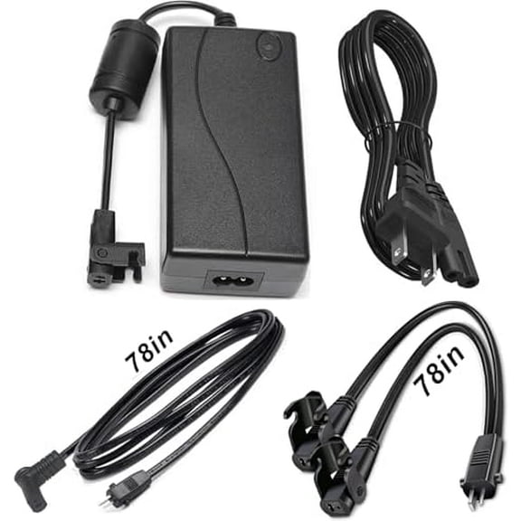 Dual Motor Power Kit - Universally Power Cord for Recliner Chair - 2-Pin 29V2A Adapter with Extension L and Y Splitter Extension Cord Shape Cable Cord for Lift Chair, Recliner Sofa, Recliner Couch