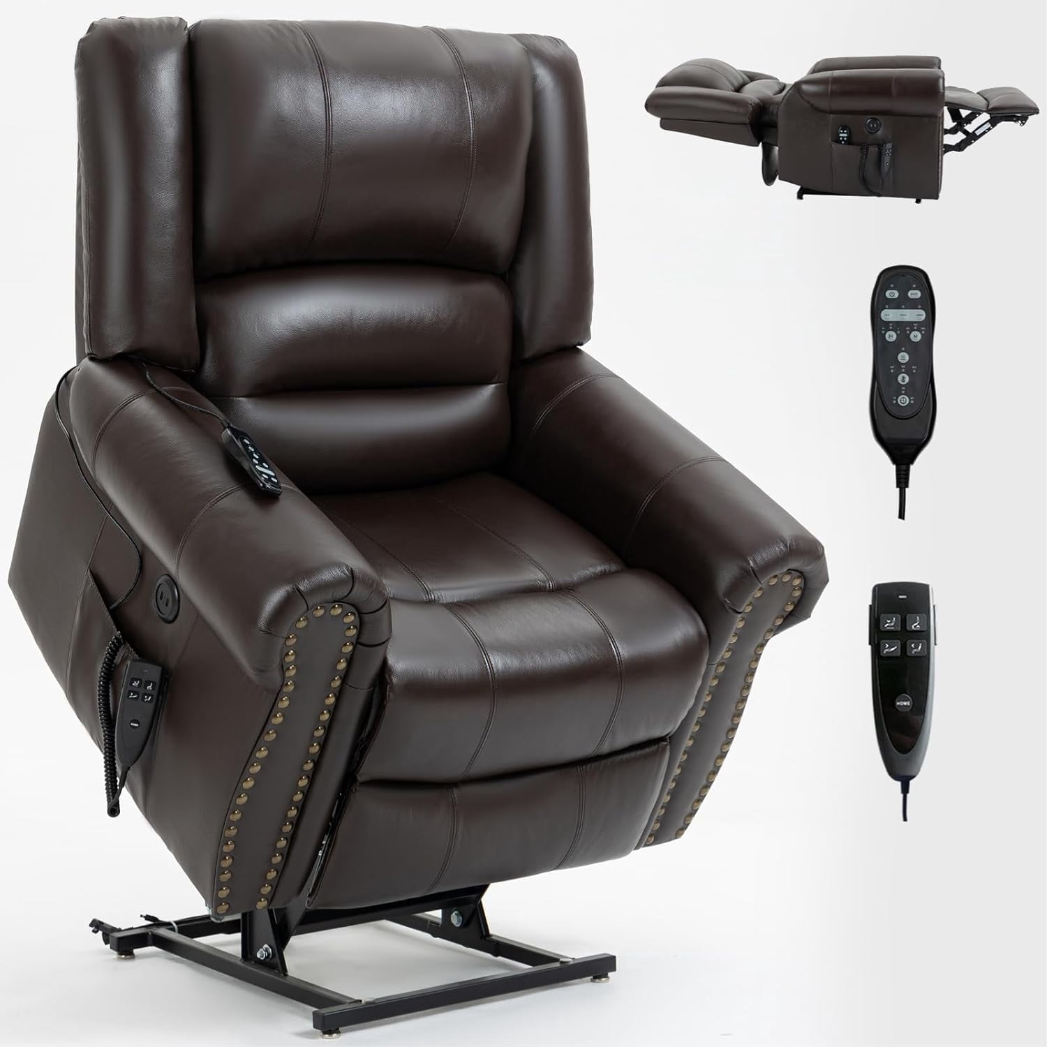 Dual Motor Power Lift Chair, Lay Flat Recliner Chair, Electric Recliner ...