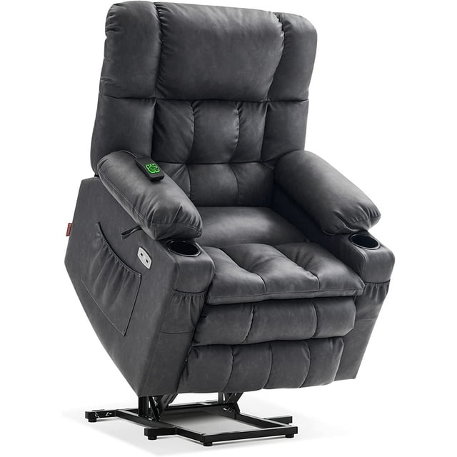 Dual Motor Power Lift Recliner Chair With Massage And Heat For Elderly