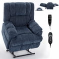 thumbnail image 1 of Dual Motor Power Lift Recliner Chair with Massage and Heat for Elderly People, Infinite Position,Power-Remote, Medium-Firm and Heavy Duty, Blue, 1 of 9
