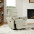 thumbnail image 1 of Spruce & SpringDual Motor Zero Gravity Power Recliner with Smart Home Button, Creamy Gray, 1 of 5