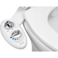 thumbnail image 1 of Dual Nozzle, Self-Cleaning, Non-Electric Bidet Attachment for Toilet Seat, Adjustable Water Pressure, Rear & Feminine Wash (White), 1 of 5