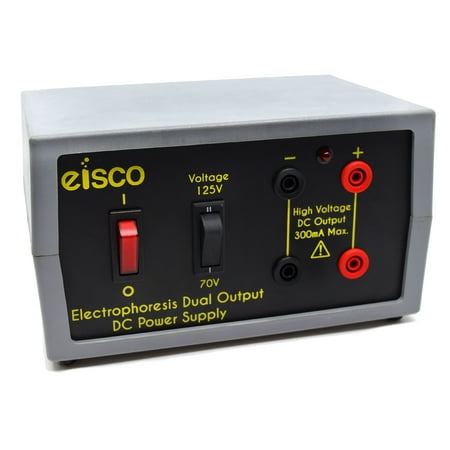 Dual Output Power Supply, 70V and 125V, 300mA Capacity - Great for Experiments in Electrophoresis - Eisco Labs