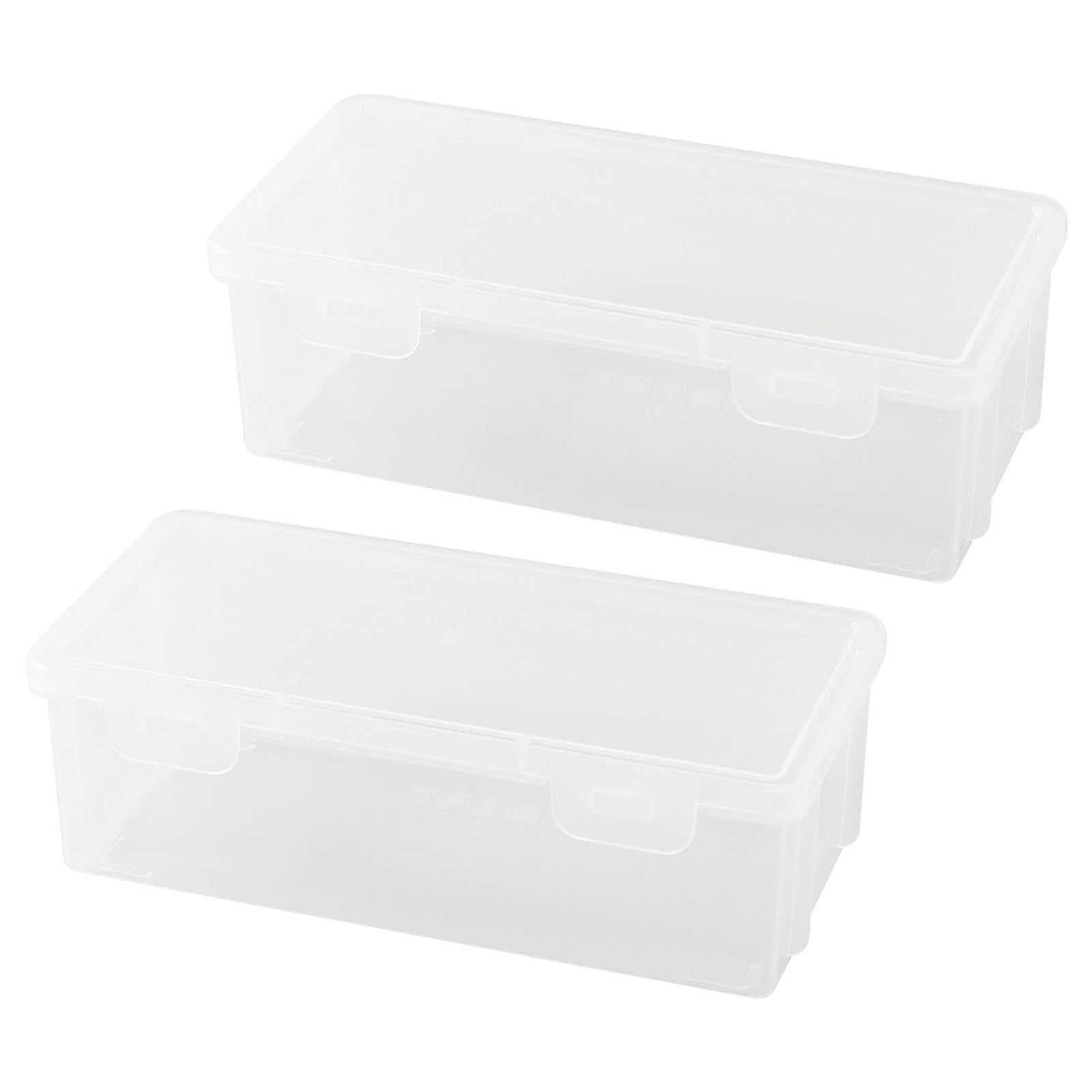 Dual-Pack Frosted Stackable Campus Supplies Cases - Large Capacity ...
