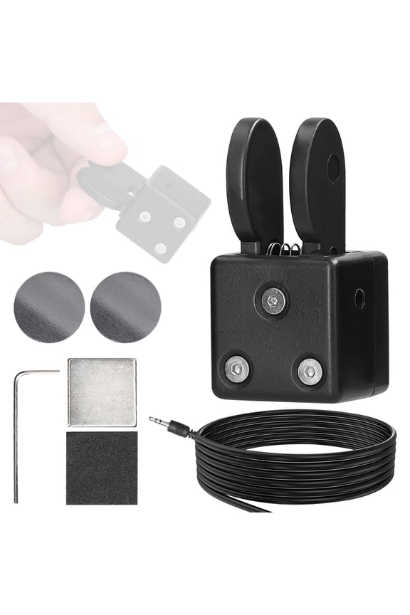 Dual Paddle Key Automatic Morse Code Keyer Magnetic Adsorption Base CW Telegraph Key (1.89 x 0.94 in / 4.8 x 2.4 cm)