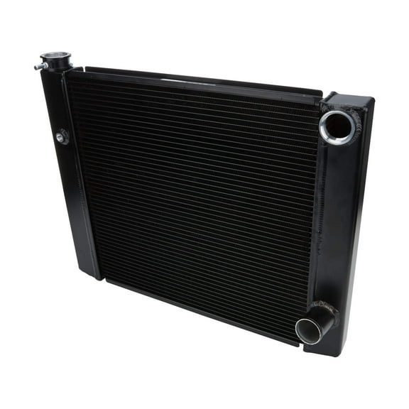 Dual Pass Radiator 19x28 1 Row Lightweight Black