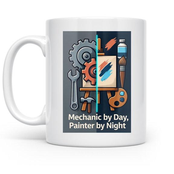 Mechanics And Artists Unite - Creative Professional - 11 oz Ceramic Coffee Mug