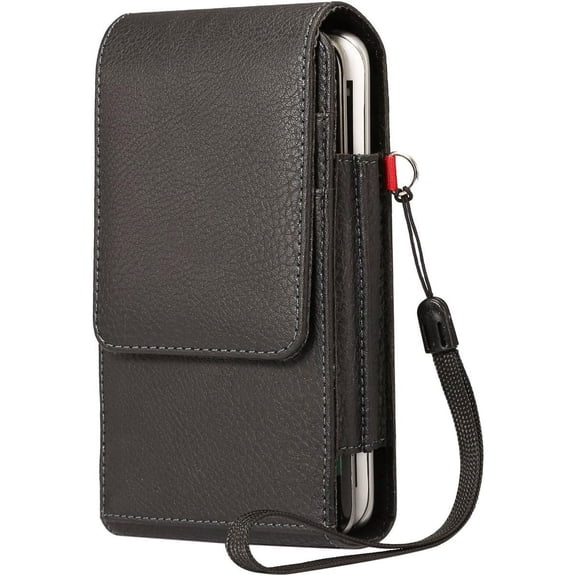 Dual Phone Holster Pouch Case 2 Cell Phone Vertical Holder for iPhone 11/12/13 Pro Max 8 Plus, Samsung Galaxy A53 A52 A51 A50 A10s S20 FE, Moto E G7 Plus, Google Pixel 6 4 XL 3a XL, OnePlus Nord 9 8T