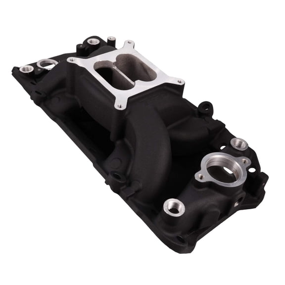 Dual Plane Aluminum Intake Manifold for Chevy Big Block V8 - Black