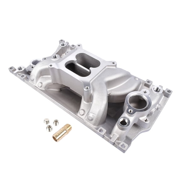 Dual Plane Vortec Air Gap Intake Manifold 52028 For Small Block Chevy 350 1996-